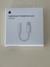 Apple Adattatore da Lightning a Cuffie Jack 3.5mm,Bianco,A1739,Nuovo-Sigillato,MMX62AM/A
