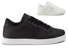 Scarpe donna Trussardi 79A00528 sneakers basse casual da passeggio pelle nere 36