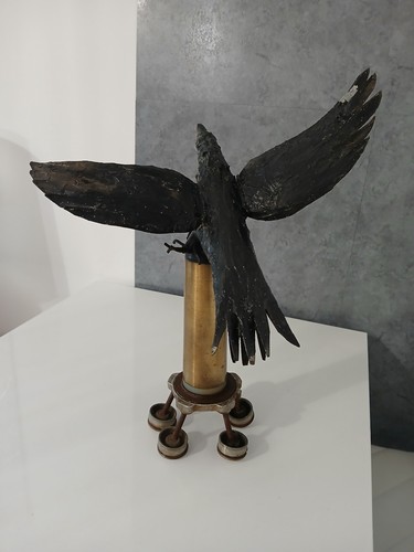Antica scultura aquila - scultura, in