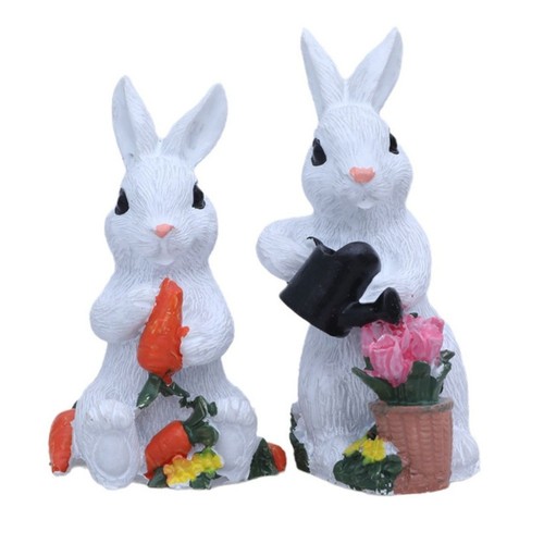 Resin easter rabbit - rabbit, figurine
