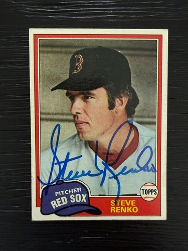 Red sox steve renko firmato - red,