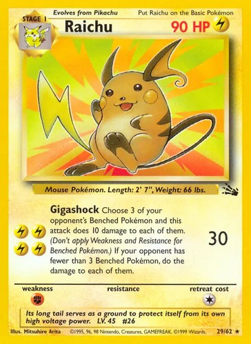 Raichu pokemon - -,