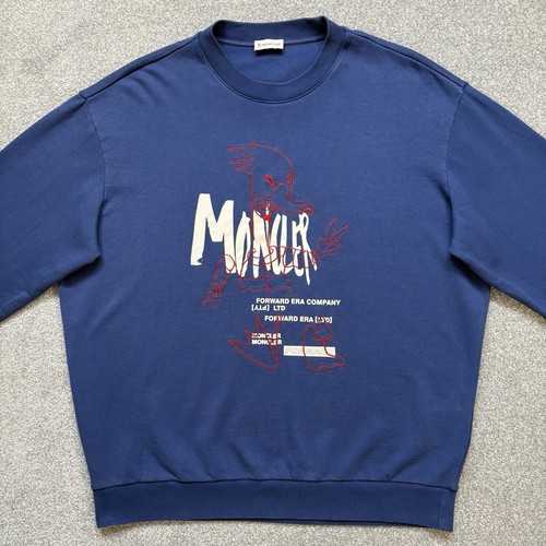 Felpa moncler blu taglia - moncler,