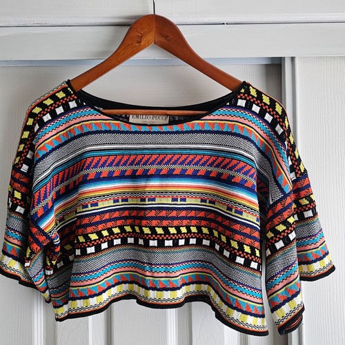 Maglia cropped emilio pucci - maglia,
