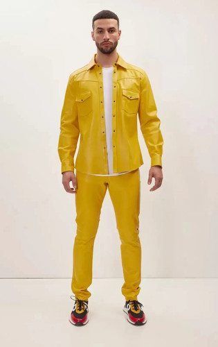 Pantalone pelle agnello - pelle,