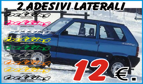 Fiat panda4x4 adesivo sticker - fiat,