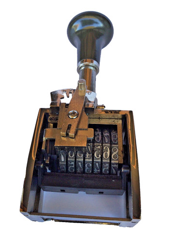 Timbro numeratore antico - numeratore,