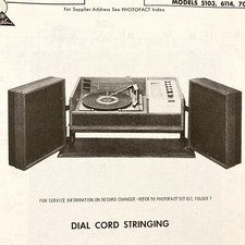 Giradischi Phonola 1968 modello 5103 6114 7007 manuale di servizio schema fili
