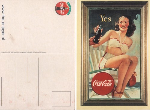 Coca cola cartolina - coca-cola,