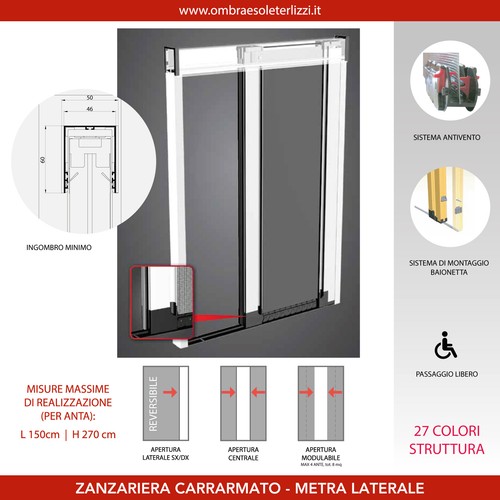 Zanzariera rullo laterale - rullo,