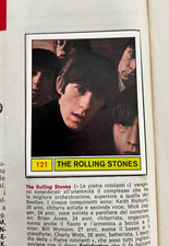 FIGURINA N.122 THE ROLLING STONES CANTANTI 69 1969 PANINI OTTIMA DA RECUPERO
