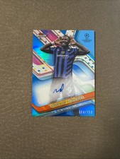TOPPS FINEST SOCCER UCC 2024 2025 INTER MARCUS THURAM AUTO PARALLEL BLUE /150