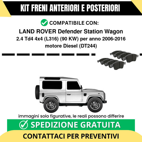 Pastiglie freno ant post - pastiglie,
