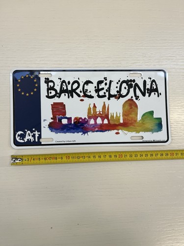 Insegna smaltata barcelona - smaltata,