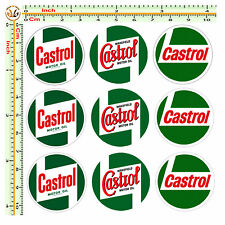 Adesivi bollino targa castrol