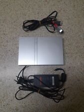 Sony Console PlayStation 2 Ps2 Slim Silver SCPH-77004 Completa di Cavi