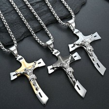 Collana Croce Oro per Uomo