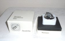 Rare Vintage Quadrille Ronson Varaflame Gas Table Lighter in Box