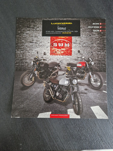 Depliant moto swm - swm, volantino