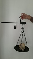 Antique Black Iron Stadera