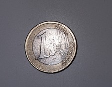 Moneta 1 Euro 2001 Re CARLOS SPAGNA, ERRORE DI CONIO.