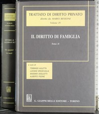TRATTATO DIRITTO PRIVATO 4. DIRITTO DI FAMIGLIA TOMO 2. AA.VV. GIAPPICHELLI.