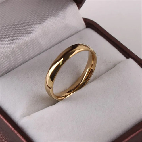Anello cerchi lisci acciaio - anello,