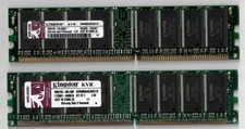2 moduli ddr a 400 MHz Kingston da 512 Mb cadauno
