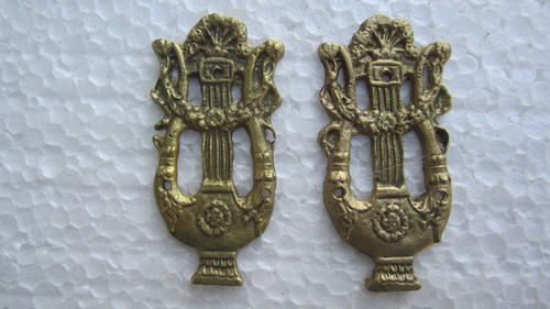 Coppia fregi ottone - fregi, in