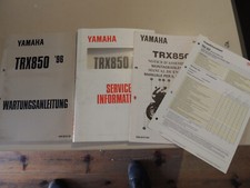 . Manuale Officina Riparazione Manutenzione Yamaha TRX 850 Modello Anno 1996
