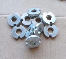 BICICLETTE MOTO EPOCA N° 10 GHIERE FILETTATURA Ø M.8 ZINCATE (NUOVE VEDI MISURE)