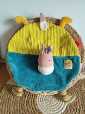 Doudou plat âne cheval rond