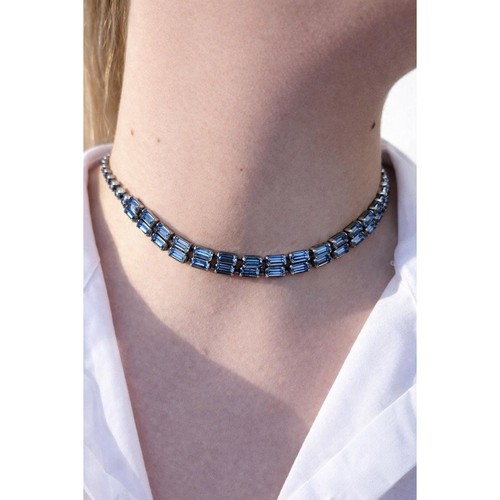 Collana tennis vintage strass