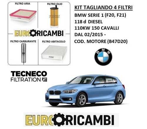 Kit tagliando filtri - 4, tecneco
