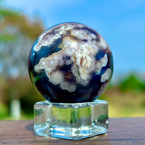 Sfera agata fiori di - fiori,