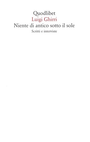 Niente antico sotto il - di,