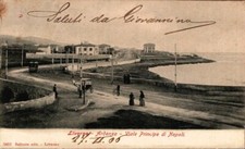 Livorno Ardenza viale Principe di Napoli, Tram , Carrozza F. piccolo  spedita