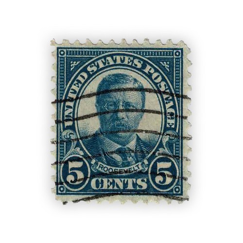 Timbre rare usa roosevelt 5 - -,