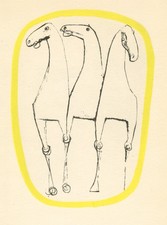 Pochoir Marino Marini "Trois