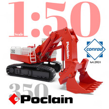 Conrad, Art. 2924 Escavatore cigolato Poclain 350 - Scale 1:50, OUT OF STOCK