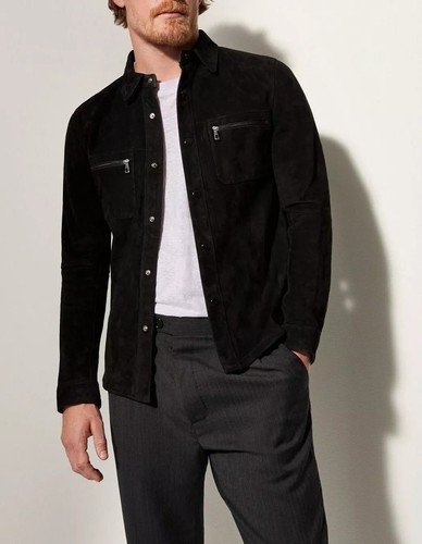 Giacca camicia uomo - giacca, nera