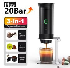 Macchina da Caffè Espresso Portatile 20Bar 3in1 Wireless Capsule Polvere Viaggio