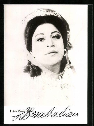 Cartolina cantante lirica