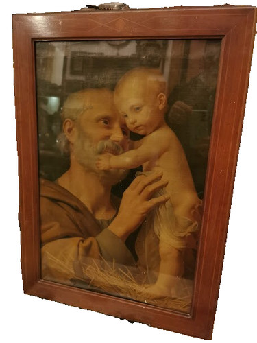 Antico quadro tela - quadro, su