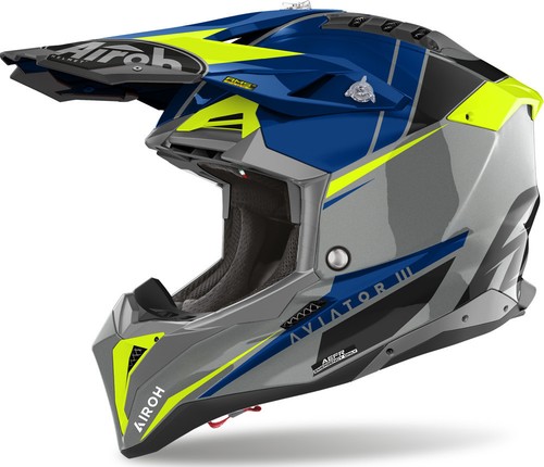 Casco aviator push blu - casco, 3