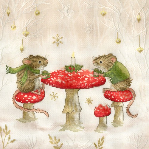 Kit punto croce toadstool - kit,