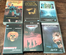 Lotto 6 VHS Horror Thriller Paura Splatter Rarità Halloween Tremors Lupo Mannaro