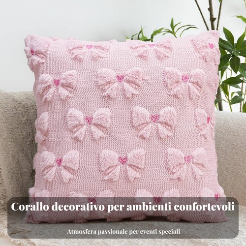 Copricuscino cuore con nastro - cuore,