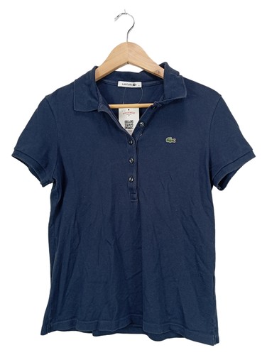 Lacoste polo donna blu - lacoste,
