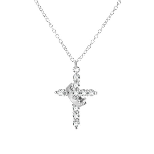 Collana elegante oro bianco